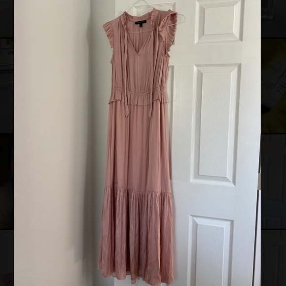 Sold Banana Republic Blush/Pink Maxi Dress Silk Style - Picture 1 of 9